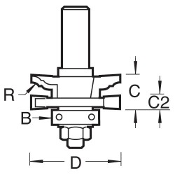 C156X1/2TC Profile scriber flat classic set