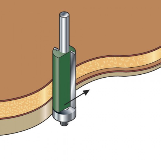 C199X1/2TC Double guided trimmer 19.mm x 50mm