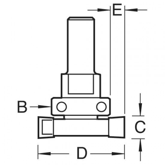 C221X1/2TC Intumescent cutter 15mm x 40mm