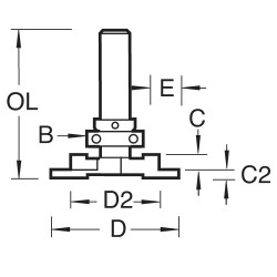 C224X1/4TC Guided offset pile cutter 2/7mm
