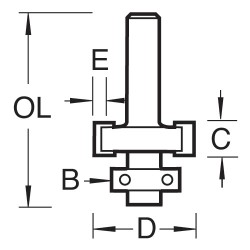 C225CX1/4TC Guided plain pile cutter 7x3mm