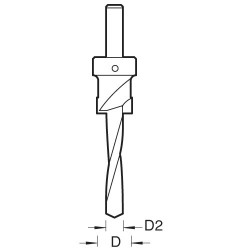 CB12-14TC 1/4 drill diameter x 1/2 counterbore