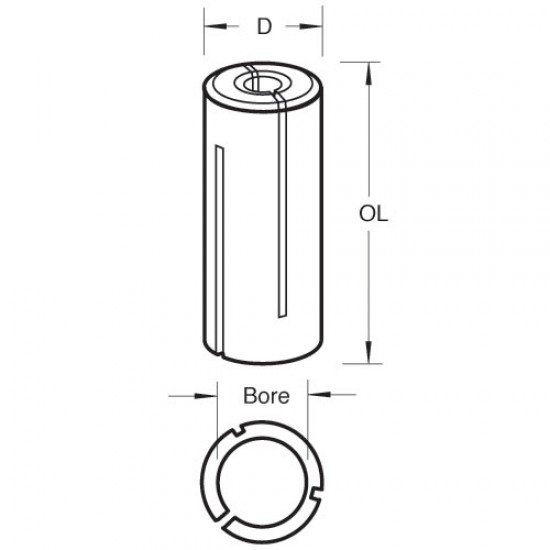 CLT/SLV/810 Collet sleeve 8mm to 10mm