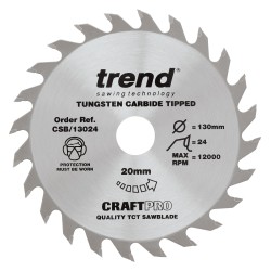 CSB/13024 Craft saw blade 130mm x 24 teeth x 20mm