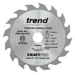 CSB/13616TA Craft saw blade 136 x 16 teeth x 20 thin
