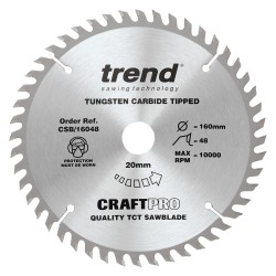 CSB/16048 Craft saw blade 160mm x 48 teeth x 20mm