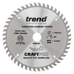 CSB/16048A Craft saw blade 160mm x 48T x2.2x20mm