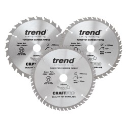 CSB/165/3PK/B Craft saw blade triple pack