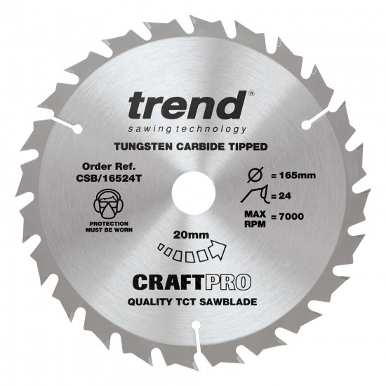CSB/165/3PK/C Craft saw blade triple pack