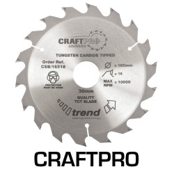 CSB/16518 Craft saw blade 165mm x 18 teeth x 30mm