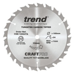 CSB/16524TA Craft saw blade 165 x 24 teeth x 10 thin