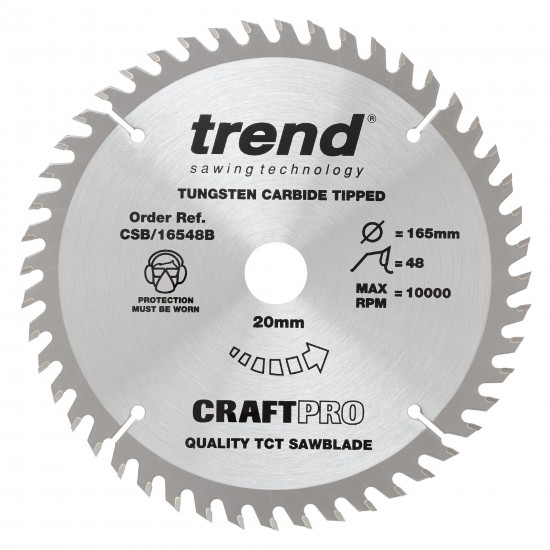 CSB/16548B Craft saw blade 165mm x 48 teeth x 20mm