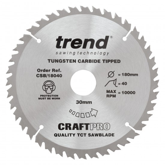 CSB/18030 Craft saw blade 180mm x 30 teeth x 30mm