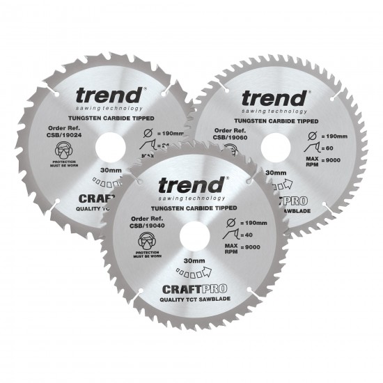 CSB/190/3PK Craft saw blade triple pack