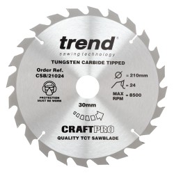 CSB/21024 Craft saw blade 210mm x 24 teeth x 30mm