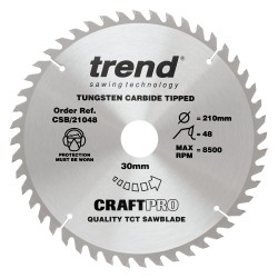 CSB/21048 Craft saw blade 210mm x 48 teeth x 30mm