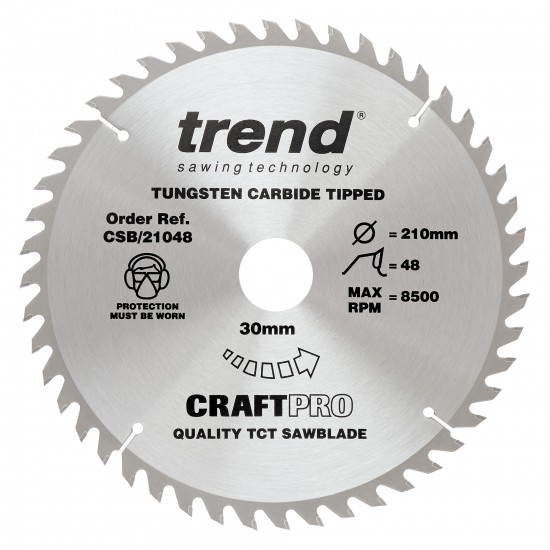 CSB/21048 Craft saw blade 210mm x 48 teeth x 30mm