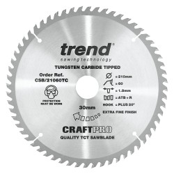 CSB/21060TC Craft saw blade 210mm x 60 teeth x 30 x 1.8 for DCS7485