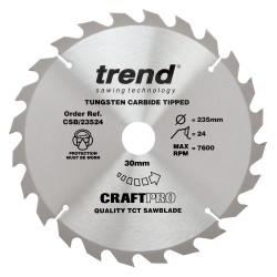 CSB/23524 Craft saw blade 235mm x 24 teeth x 30mm