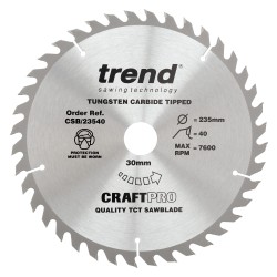 CSB/23540 Craft saw blade 235mm x 40 teeth x 30mm