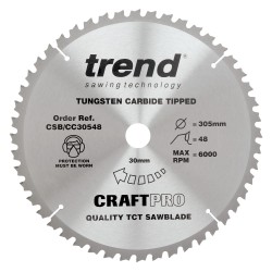 CSB/CC30548 Craft saw blade crosscut 305mm x 48 teeth x 30mm