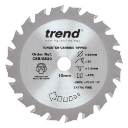 CSB/8520 Craft saw blade 85x 20 teeth x 10