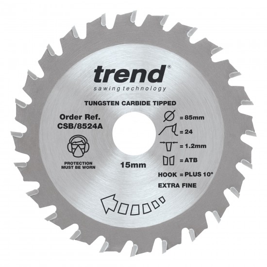 CSB/8524A Craft saw blade 85x 24 teeth x 15