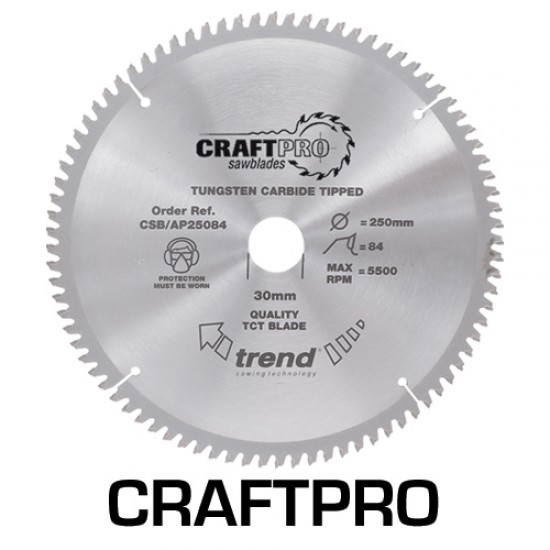 CSB/AP25496 Craft saw blade aluminium and plastic 254 x 96 teeth x 30