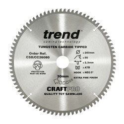 CSB/CC26080 Craft saw blade crosscut 260mm x 80 teeth x 30mm