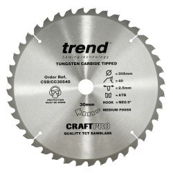 CSB/CC30540 Craft saw blade crosscut 305mm x 40 teeth x 30mm
