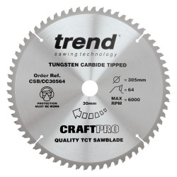 CSB/CC30564 Craft saw blade crosscut 305mm x 64 teeth x 30mm