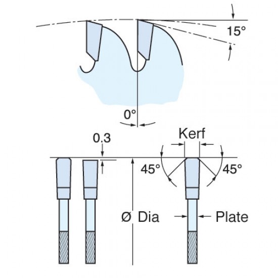 CSB/NC18430A Blade TC 184 x 30 teeth x 30 nail cutting