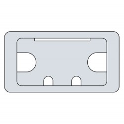 CTI/105/PK1 Cable tidy insert grey