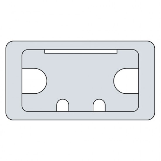 CTI/105/PK1 Cable tidy insert grey