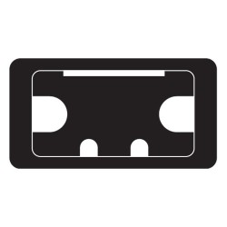 CTI/105/PK3 Cable tidy insert black