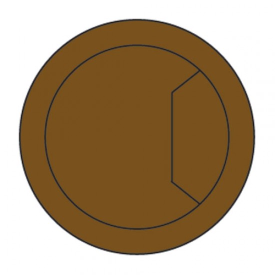 CTI/60/PK2 Cable tidy insert brown