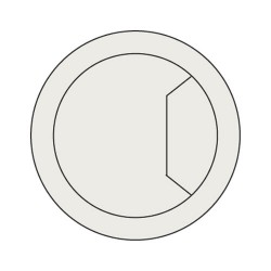 CTI/80/PK1 Cable tidy insert light grey