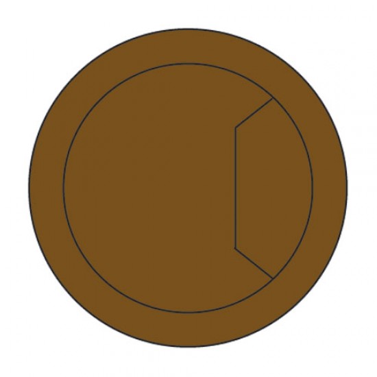 CTI/80/PK2 Cable tidy insert brown