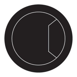 CTI/80/PK3 Cable tidy insert black