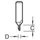 DH/01X1/4TC Single flute cutter