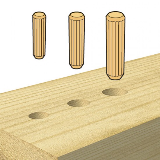 DWL/2/50 Dowels 8 x 30mm 50 off