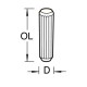 DWL/2/50 Dowels 8 x 30mm 50 off