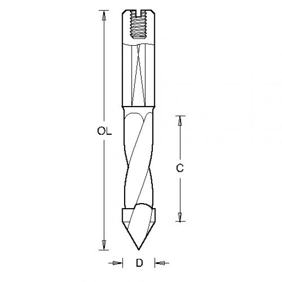 IT/2016237 201 BK thru drill 10mm diameter