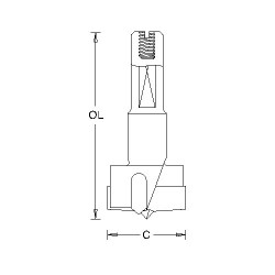 IT/2031047 203Bk machine bit 20mm diameter