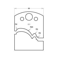 IT/3300150 Knife 50mm tool steel (pair)