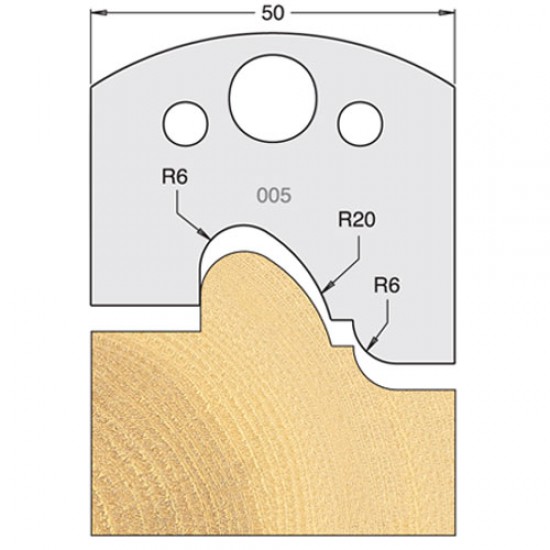 IT/3300550 Knife 50mm tool steel (pair)