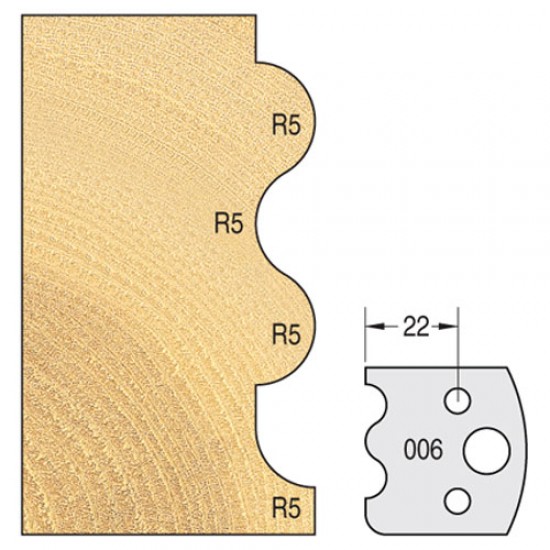 IT/3300640 Knife 40mm x 4mm tool steel (pair)