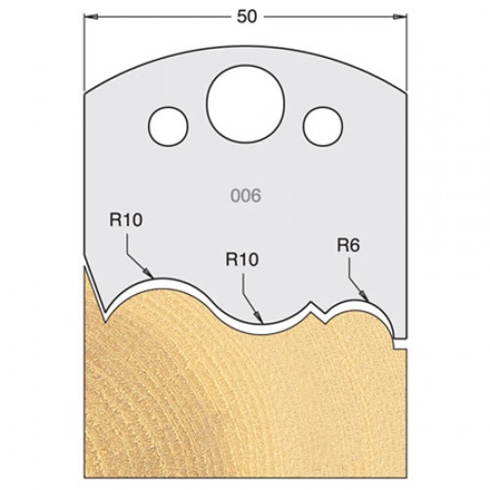 IT/3300650 Knife 50mm tool steel (pair)