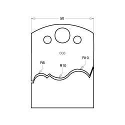 IT/3300650 Knife 50mm tool steel (pair)