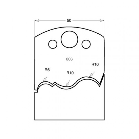 IT/3300650 Knife 50mm tool steel (pair)